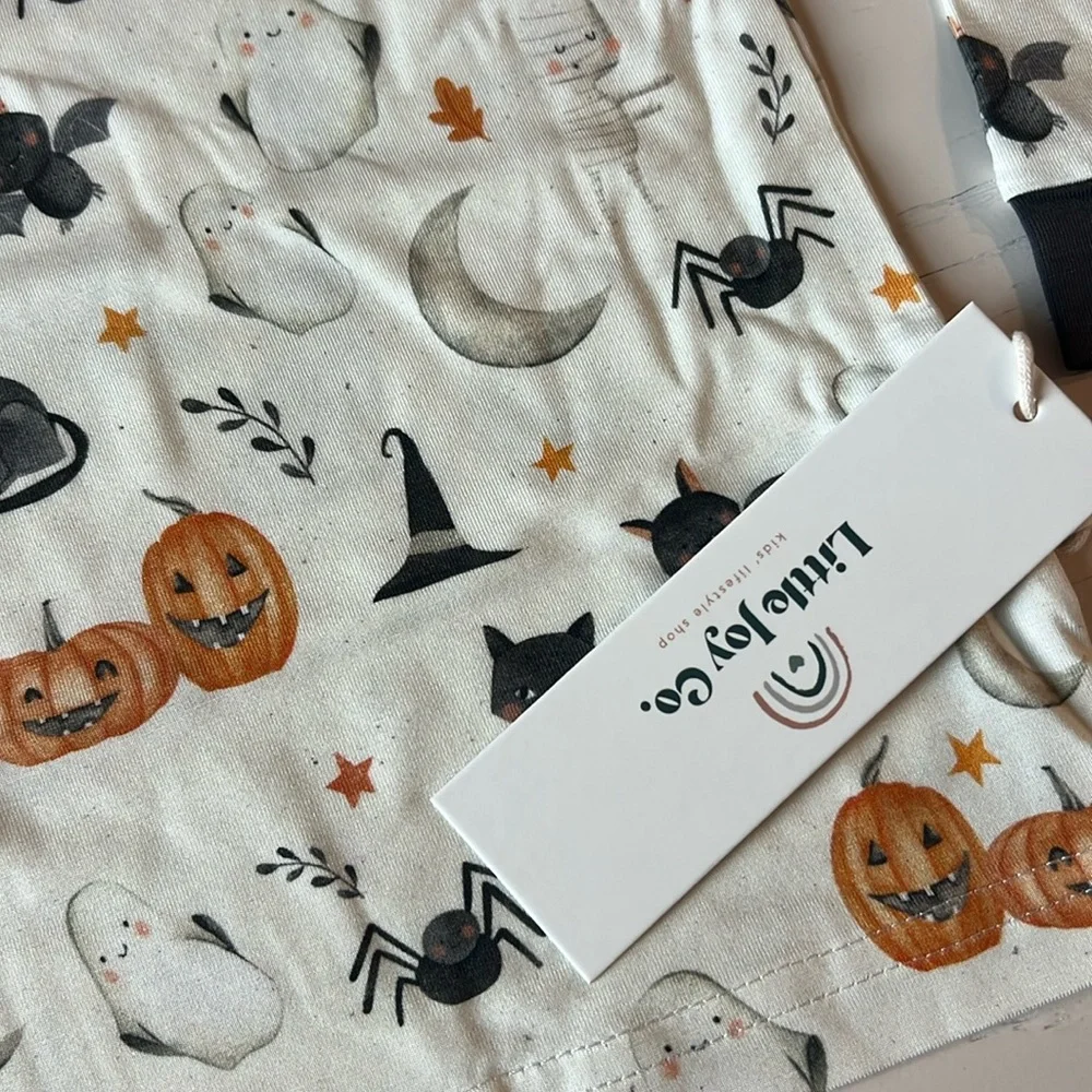 🎃 Little Joy Co Boo Crew Bamboo Halloween Pajama Set 2T 3T